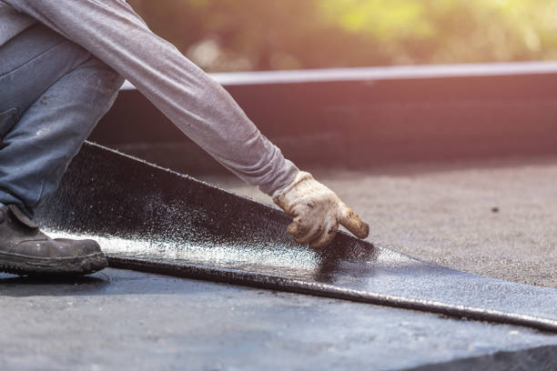 Professional Waterproofing technician working in Bridgewater, VA